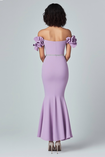 Lilla havfrue Off The Shoulder Ruffles Formell kjole